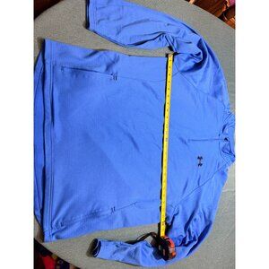 Under Armour Mens XL Blue Quarter-Zip Pullover Sweatshirt Polyester Lightweight